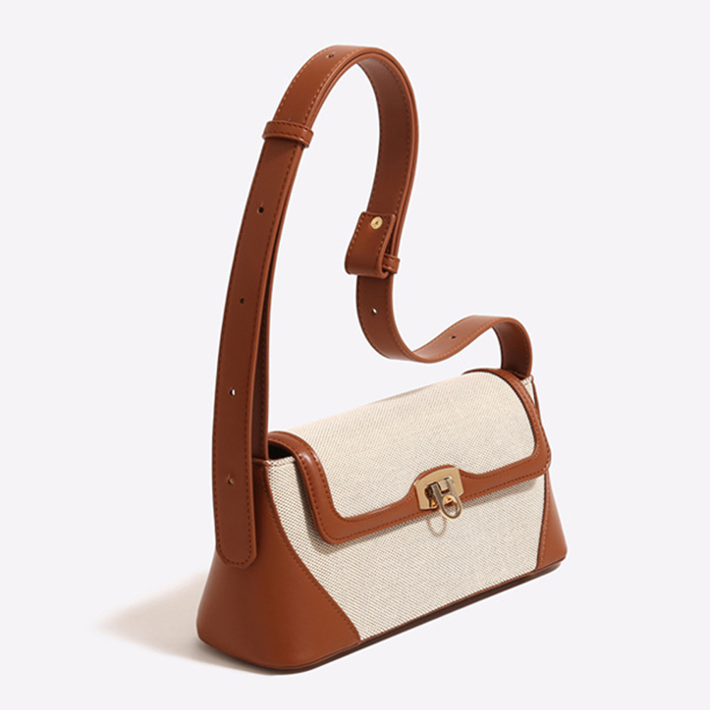 Women Armpit Hobo Bag Patchwork Top Handle Bag Versatile Flap Shoulder Bag Soft Satchel Bag Shopper Bag