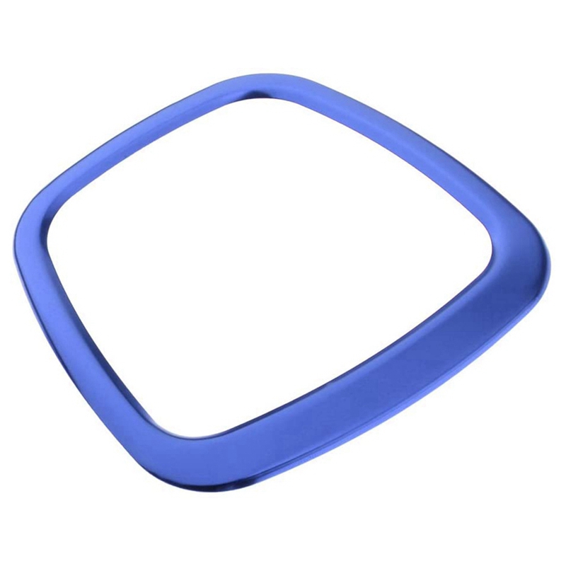 Wheel Car Sticker Steering ddmysmile Aluminum Body Emblem Trim For - A3/A4l/A6l S4/Q3/Q5 (Blue) Smile - ()