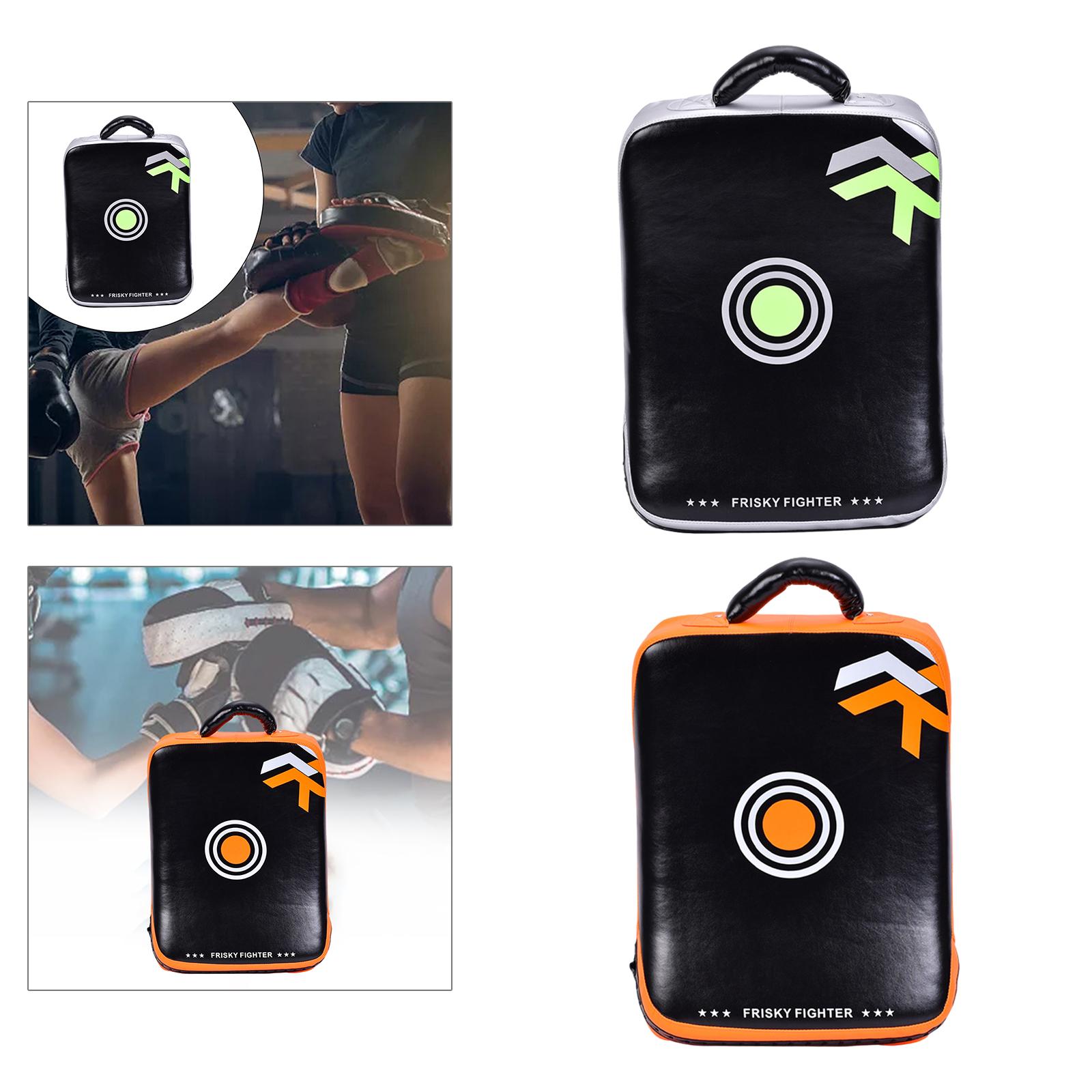 Boxing Curved Focus Punching Mitts, Taekwondo Kick Pad Kickboxing Practicing Mma Hand Target PU Leather for Karate, Taekwondo