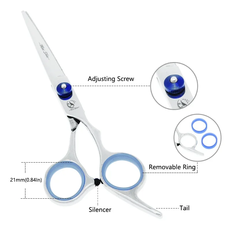 de Grooming Pets Meisha Professional Scissors Set Straight Curved Shears Cat Dog Cutting Thinning Tesouras for Groomer B A