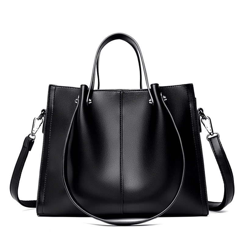 Single-Color Women's Crossover Tote: Spacious & Versatile 2024 Carryall Bag