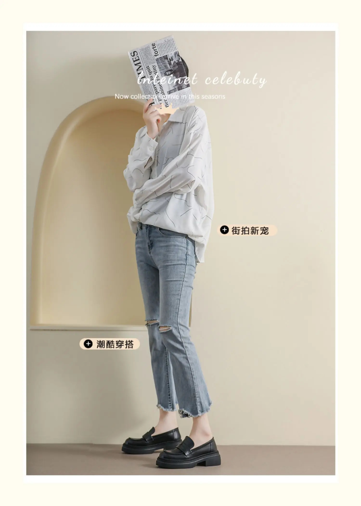 Small leather shoes 2024 one-pedal womens shoes platform loafers black square head single shoes 6587 241112