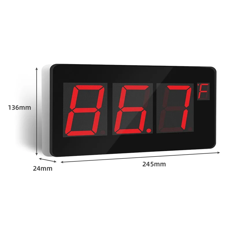 Digital Wall Thermometer Outdoor With Temperature Sensor C/F Switch For Sauna And Swimming Pool termometro digital
