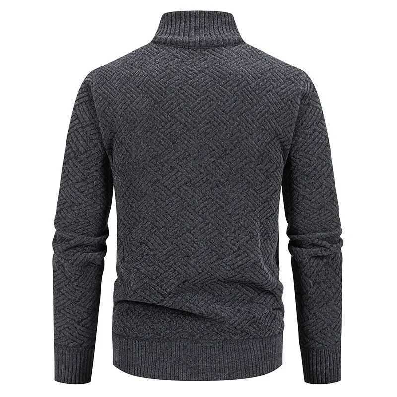 High Quality KASchumann luxury clothing mens cardigan jacket Geely zipper fly collar business formal mens knitted sweater jacket T241112