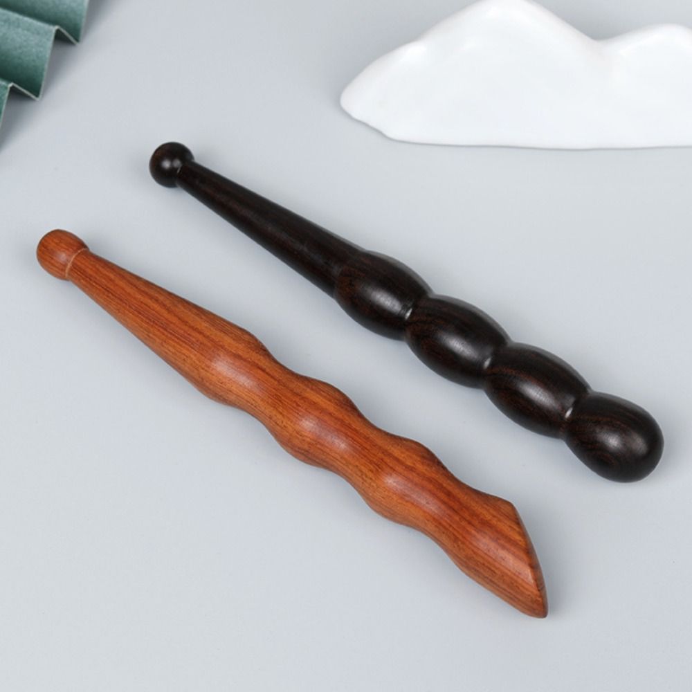 Point Trigger Physiotherapy Massage Wooden Stick Reflexology Massager Tool Body Massage Stick Foot Spa Tool Muscle Roller Stick smile