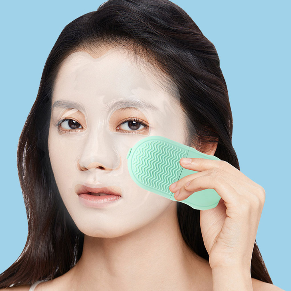 Ice Face Roller Eye Leak-Proof Silicone Cube V-Shaped Design Facial Icing Cooling Massager Mold Therapy Care Tools