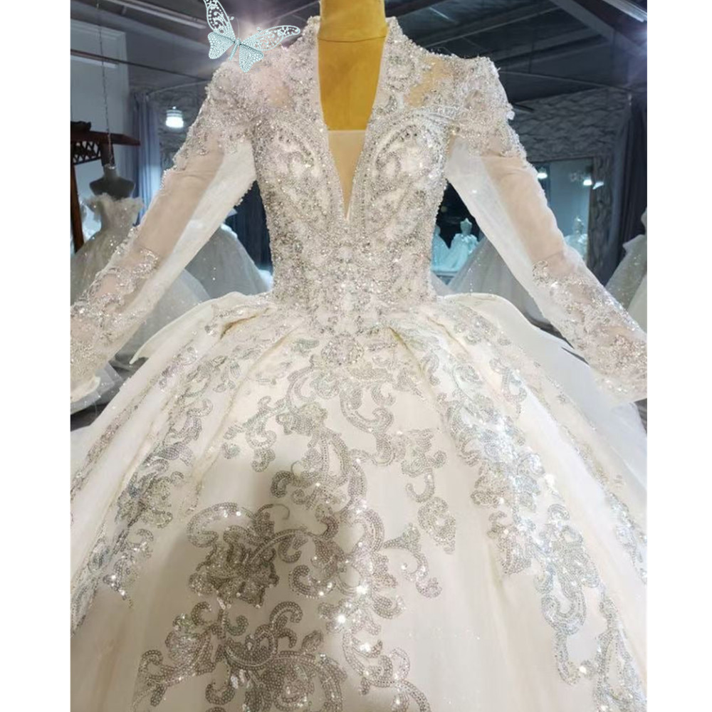 Sparkly Tulle A line Wedding Dress Strapless Off The Shoulder Cascading Ruffles Lace Applique Wave Details Vestido De Noiva Sereia Bridal Gowns 06