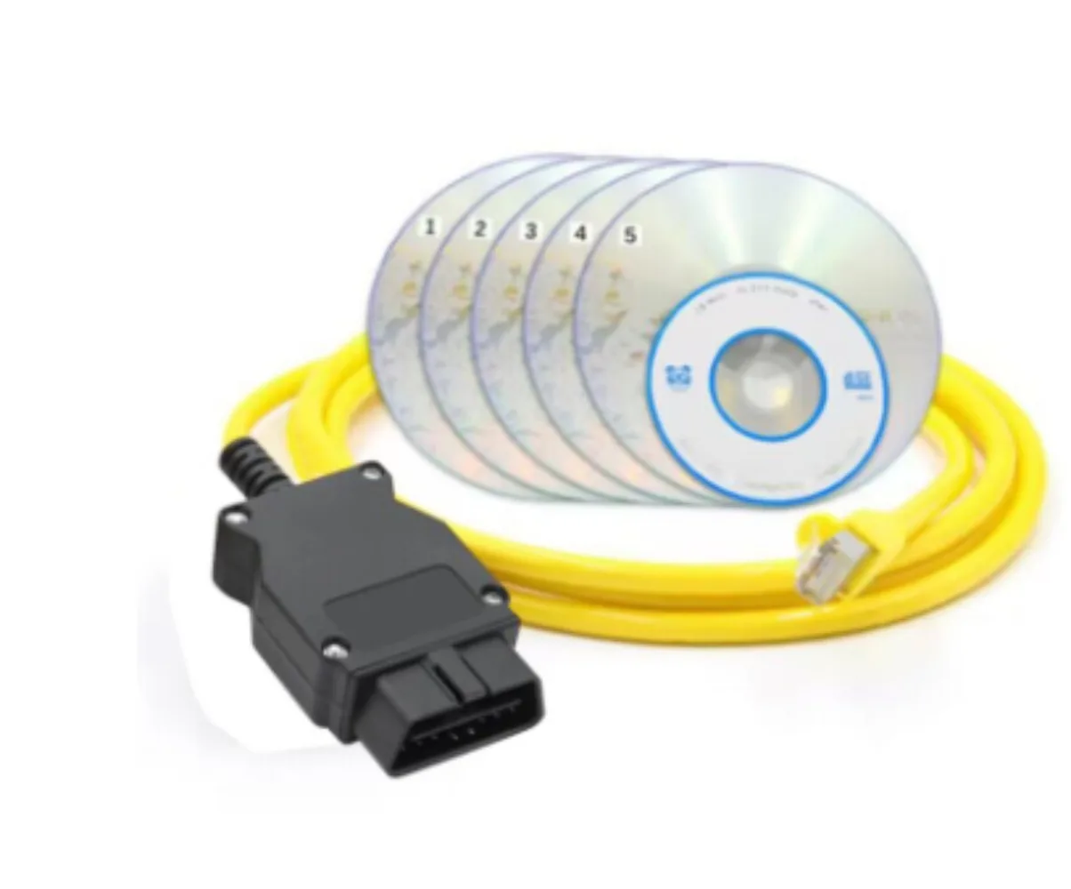 E-Sys ENET For F-Series ddmysmile Ethernet To OBD V50.3 ESYS ENET Data Cable ICOM Coding F-Serie Diagnostic Cable Data OBDII Coding Smile