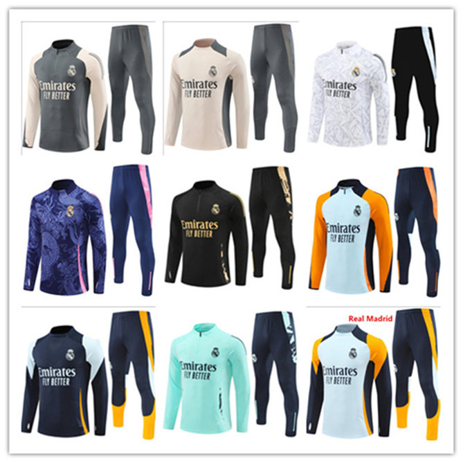 2024 2025 BELLINGHAM Real Retro Madrids tracksuit training suit top pants VINI JR 24/25 MBEPPA Long Sleeves men kids football sportswear chandal futbol survetement