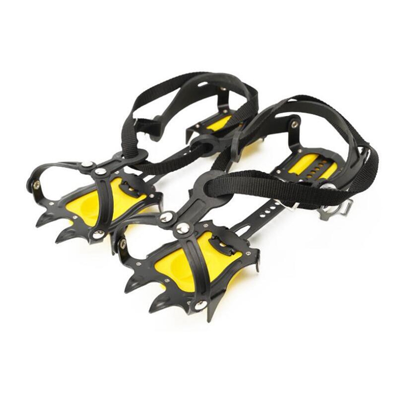 DOME 10 Steel Teeth Anti-Skid Snow Ice Climbing Crampons Shoes Cleats Overshoes Anti Slip Ice Grippers Shoe Claws