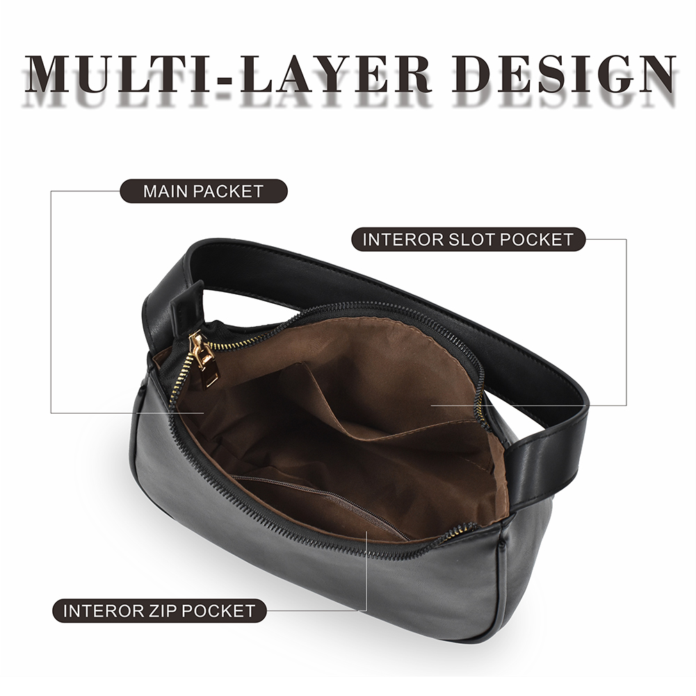French Commuter Elegant Half Moon Armpit Shoulder Bags for Women Luxury Brand Solid Color Handbag Female Casual All-match Bolsos