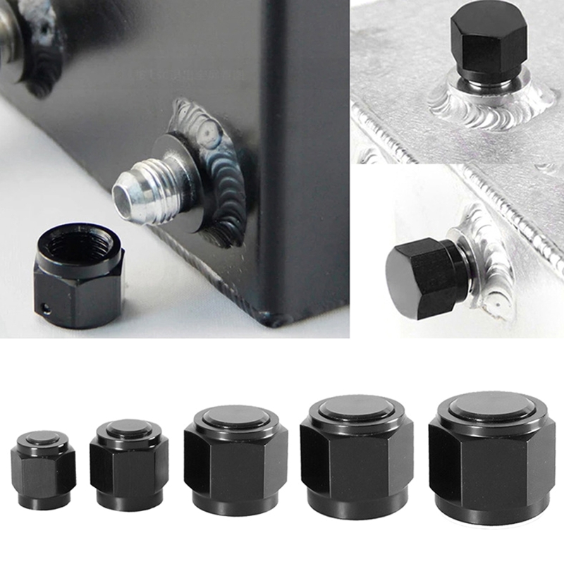 AN4 AN6 AN8 AN10 AN12 Automotive Female Flare End Cap Plug Cap Lock Hose Connector Fitting Oil Tube Nut Blanking Plugs