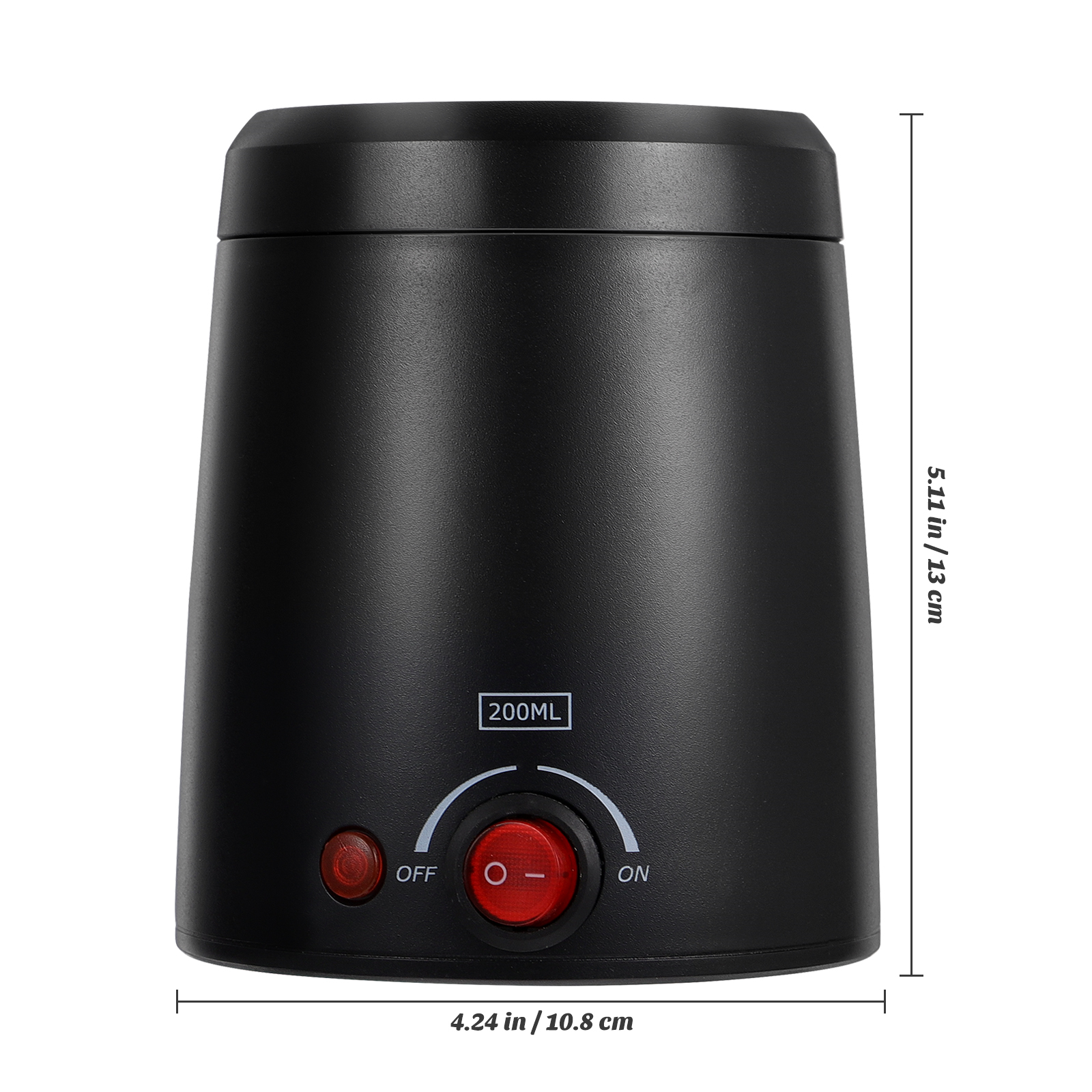 Waxing Wax Warmer Hair Removal Electric Hard Wax for Body Legs Underarm Brazilian ( Black )
