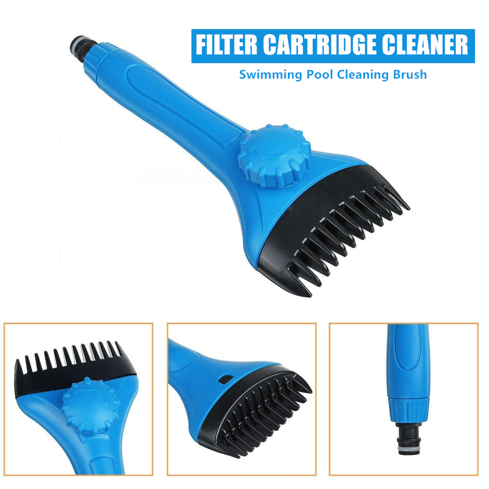 New Handheld Swimming Pool Filter Cleaner Cleaning Brush Hot Tub Spa Pond Pool Filter Cleaner Swimming Pool Cleaning Accessory
