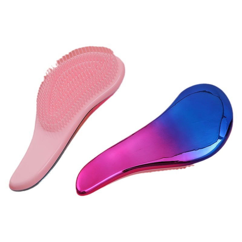 Trendy Gradient-Colored Hairbrush - Durable and Lightweight Beauty Accessory for Everyday Use