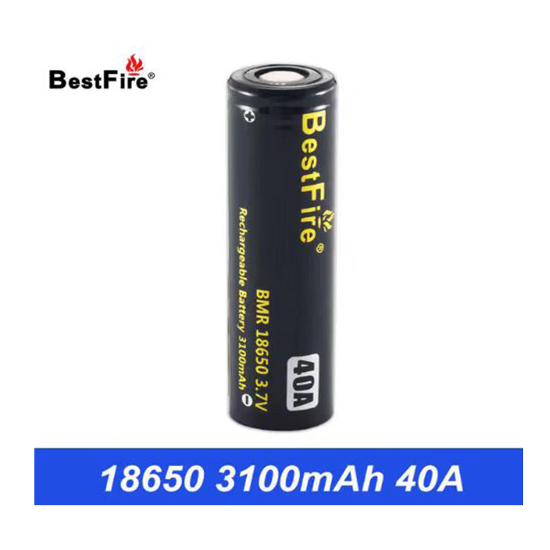 Original BestFire BMR IMR 18650 Battery 2600mAh 60A 2700mAH 50A 3100mAh 3500mAh 40A Capacity Drain Rechargeable Lithium Batteries Black Box Packaging 