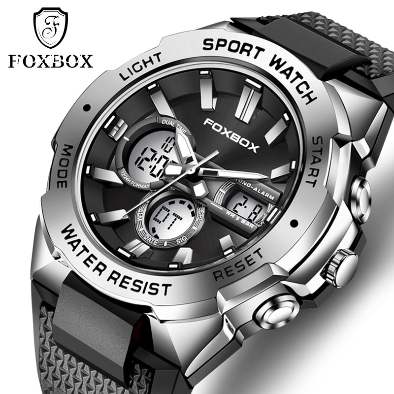 2024Luxury Mens Sport Watch Waterproof Digital Alarm Chronograph Quartz Wristwatches Male Clock Relogio Masculino