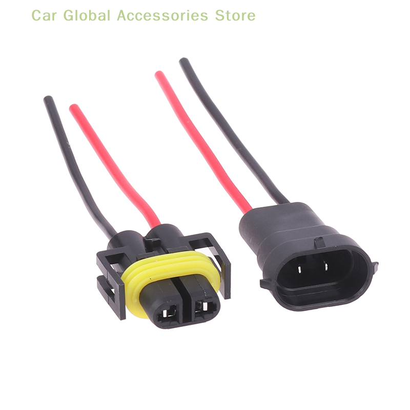 Head Bulb Foglight Light Lamp 1/2Pcs H8 H9 H11 Male To Female Socket Plug Adapter Ddmysmile Connector Cable Wiring ddmysmile Harness Smile