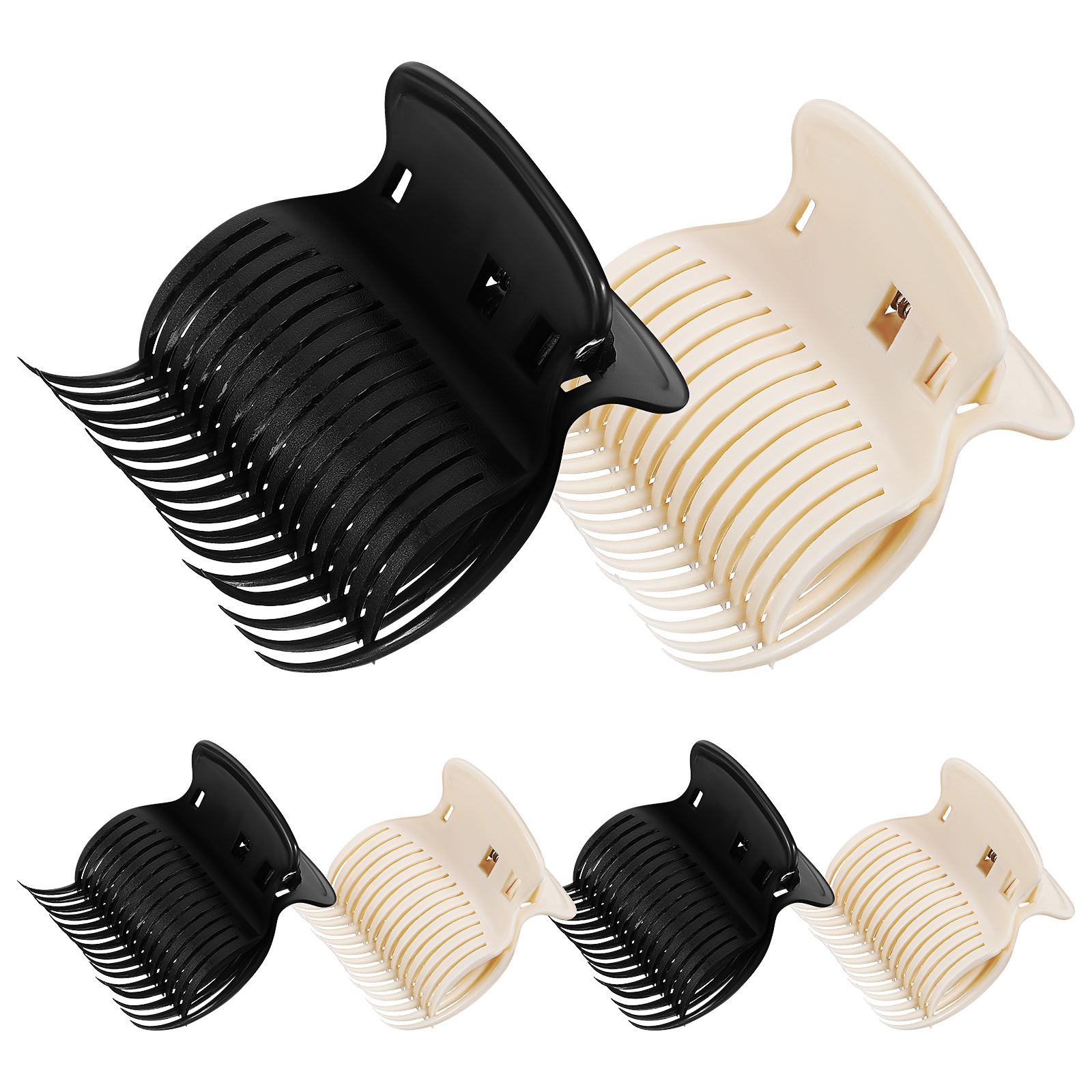 12 Pcs Electric Heating Claw Clip Miss Hair Barrettes Curler Clips Abs Hot Roller for Long