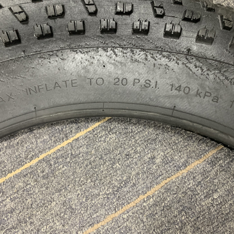 CHAOYANG 20 4.0 Wire Bead Inflat 20 PSI 140 Kpa Ebike Snow Snowfield Fat Bike Tire