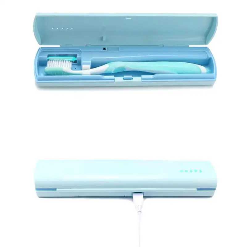 Toothbrush Sanitizer 1 Travel Box Without UV Case Dual Use USB Holder 240414