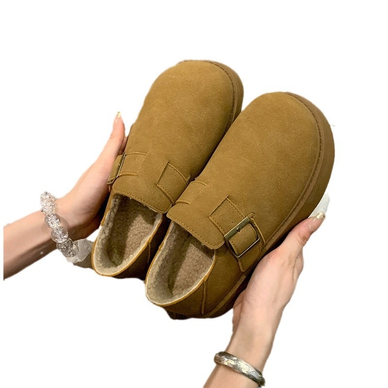 2024 New Winter Women's Shoes with Velvet Warm Fury Shoes and Snow Boots