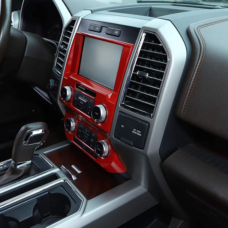 2015 For Ford F150 2016 2017 2018 2019 2020 Central Control ddmysmile Air Conditioning & GPS Navi Panel Trim, ABS Smile & Trim,