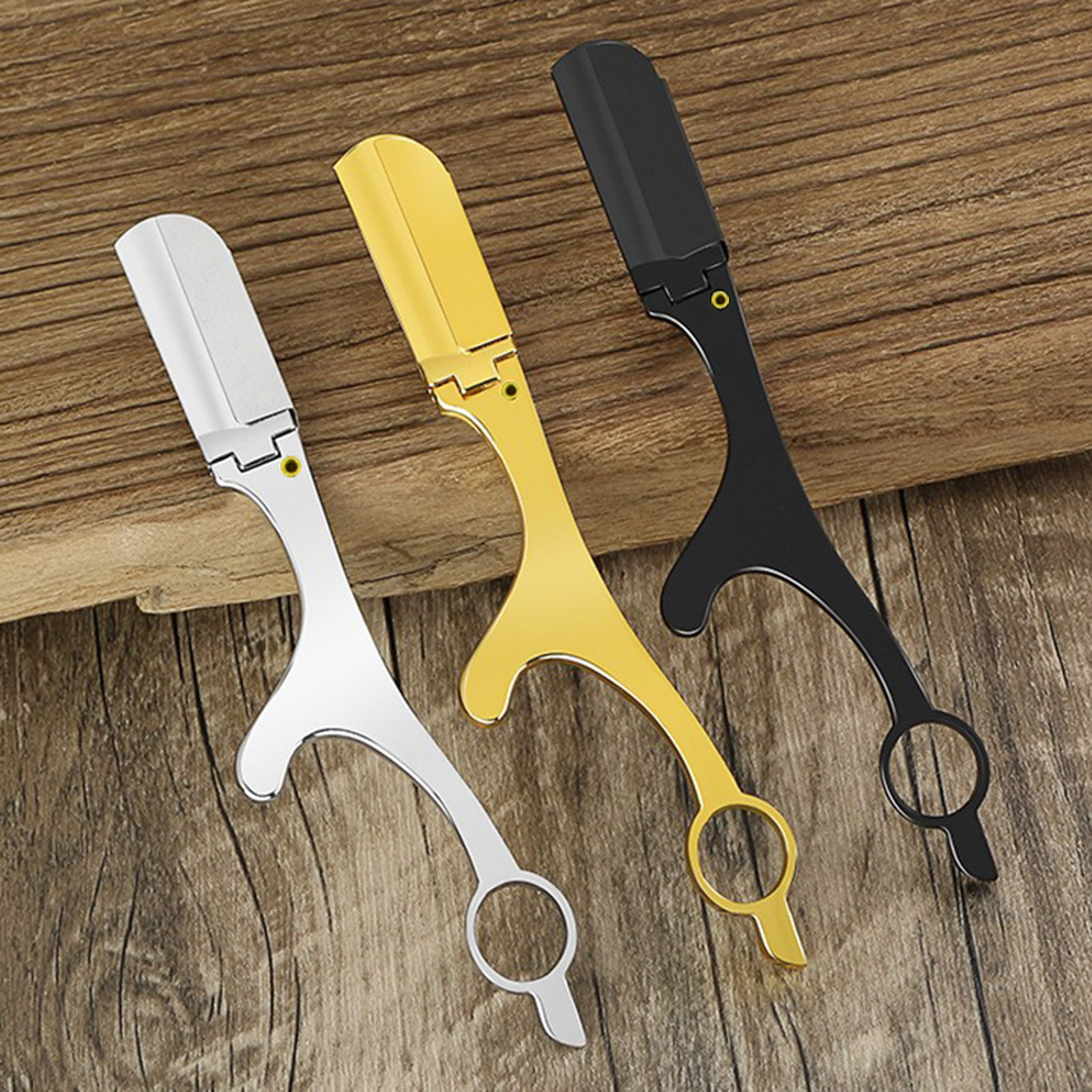 Ergonomic Single Edge Blades Dual Edge Blade Razors Hair Removal Shaving Knife Gold Black Silver Beauty Face Body Eyebrow Bikini