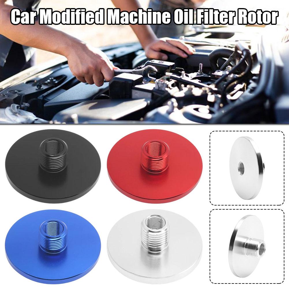 1pc Aluminum Automotive Threaded Oil Filter Adapter 1/2''x28 Internal To Filter 3/4x16 Threads Connector Fuel Threads Exter H5t9