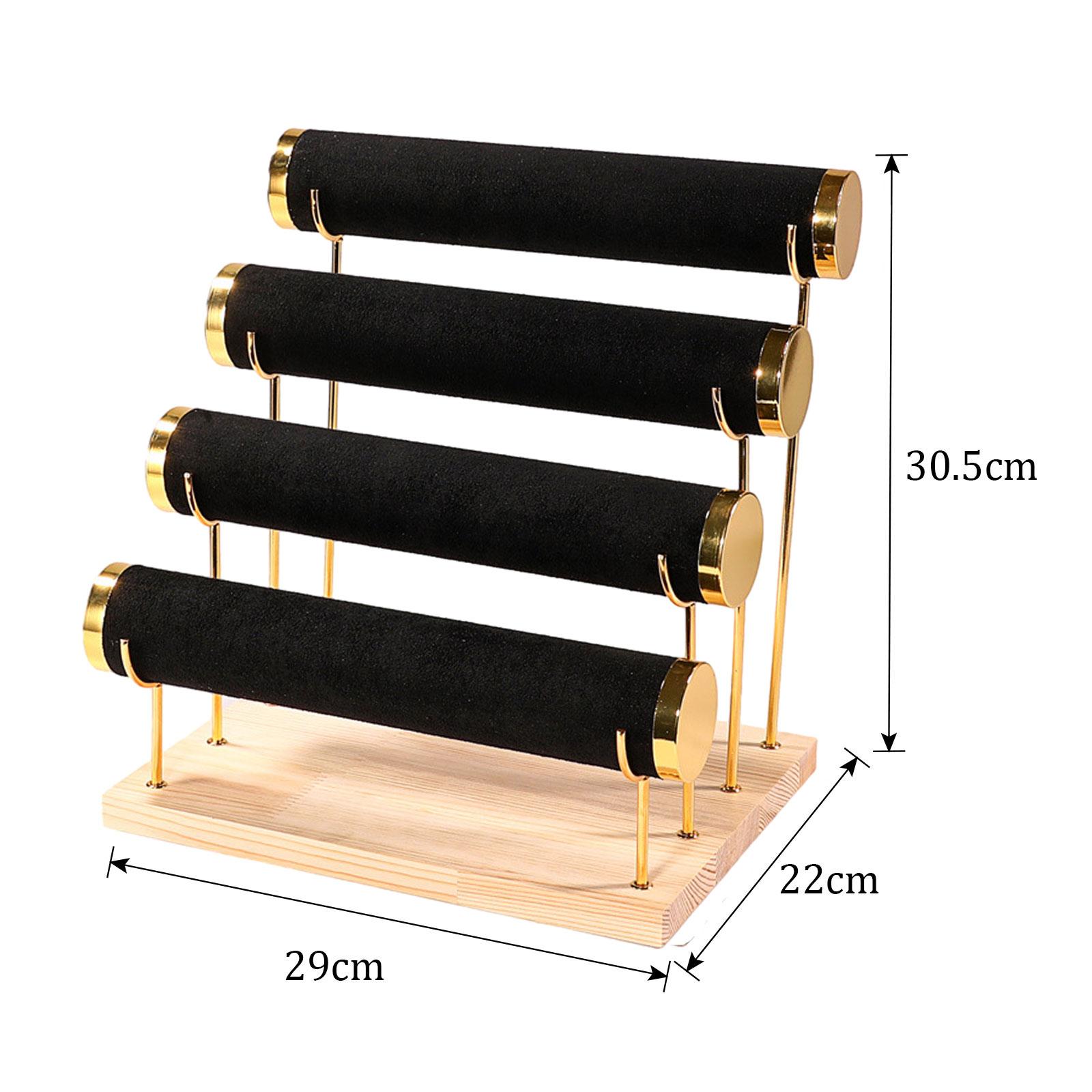 4 Tiers Bracelet Holder Bracelet Displays Removable Watch Necklace Holder Bangle Display Stand Jewelry Organizer for Business