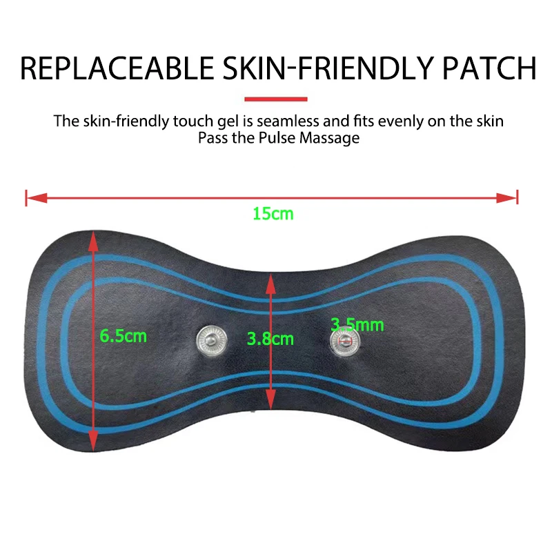 Cervical Massage Gel Pads Replacement, Neck Massager Patches, Self Adhesive Trainer, Hip Exerciser Replacement Pads