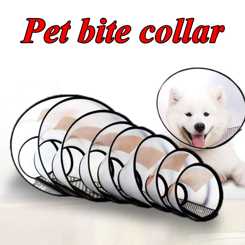 Cat Cone Elizabethan Collar Adjustable Recovery Anti-bite Ring Pet Cone Lightweight Plastic Collar Cats Mini Dog Rabbits Collars