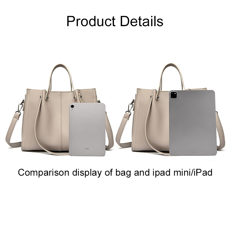 Single-Color Women's Crossover Tote: Spacious & Versatile 2024 Carryall Bag