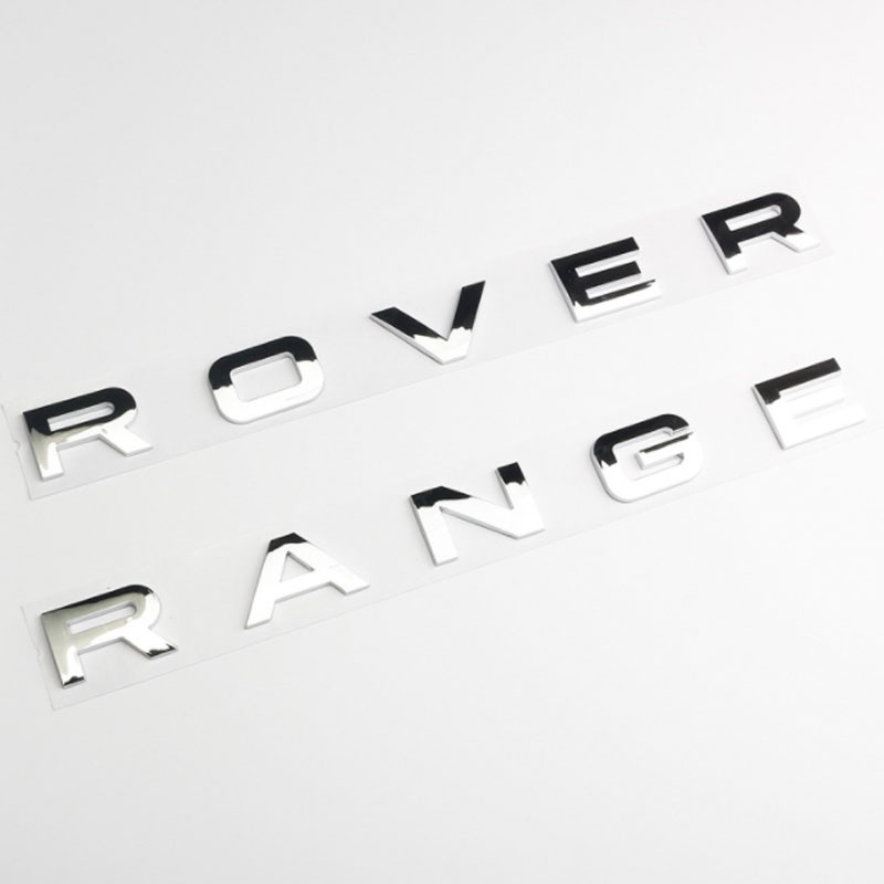 RANGE ROVER letter emblem car stickers for land rover Range Rover Evoque velar hood cover logo refit rear trunk decorate label