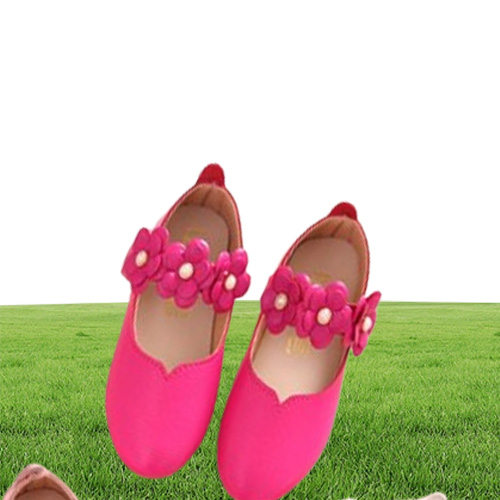 White Pink Kids Baby Toddler Flower Wedding Party Dress Princess Leather Shoes For Girls School Dance Shoes 116y