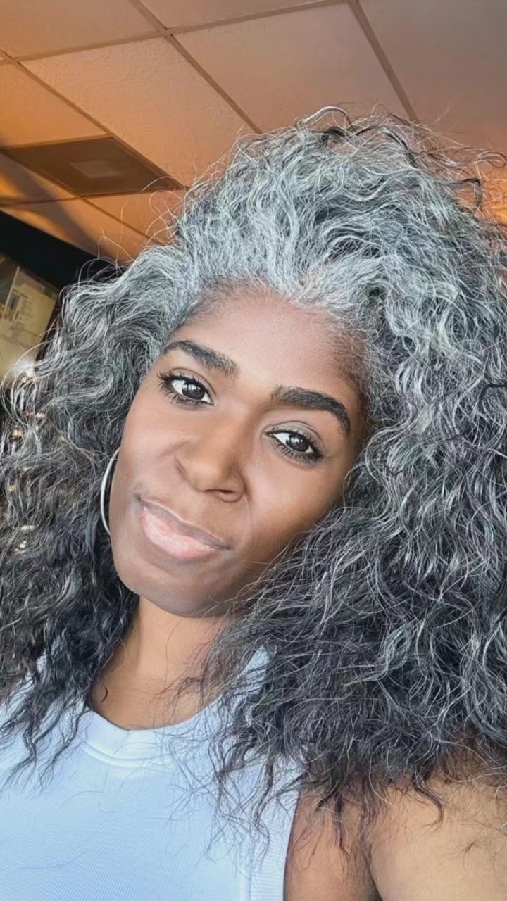 Raw virgin cuticle aligne gray human hair wigs short ombre lace closure wigs swiss hd lace salt and pepper silver grey real brazilian hair lace front 