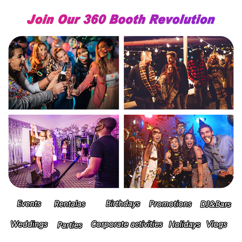 360 photo booth wedding and events 360 video booth camera 360 photo booth automatic manual for party