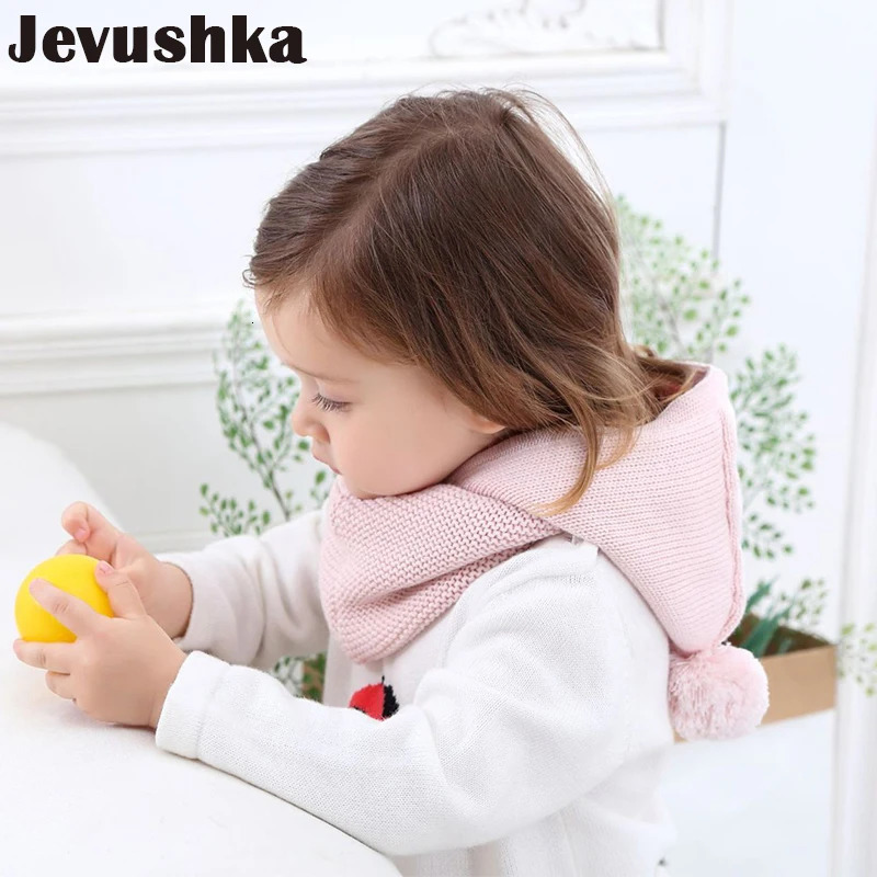 Winter Warm Knit Baby Girls and Boys Pompom Hat with Warm Fleece Lining Cute Bear Ears Hats for Kids Beanie Hat Scarf 241112