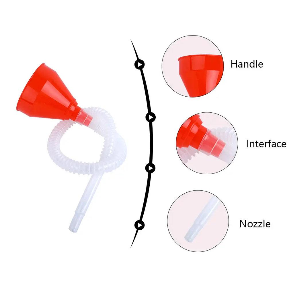 Telescopic Detachable Car Refueling Funnel Hose Long Gasoline Motorcycle Oil Funnels Mouth Filling Tools Car Portable Repai O7N3 smile