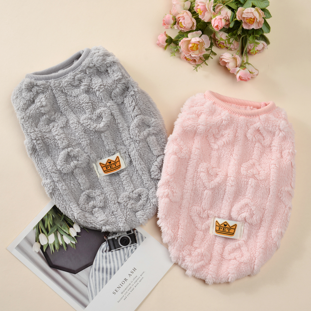 Autumn Winter Warm Dog Clothes For Small Medium Dogs Cat Soft Cozy Puppy Fleece Vest Coat Chihuahua Schnauzer Pet Jacket Costume