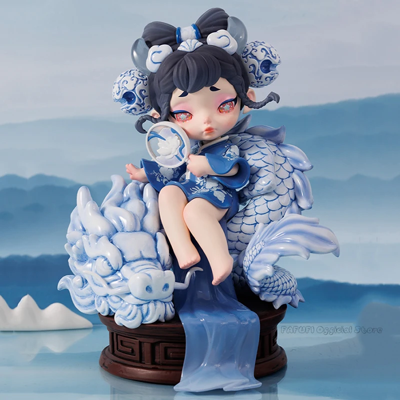 Toycity LAURA Auspicious Snow LUCKY DRAGON 200% Kawaii Ornaments Figurines Home Decor Desktop Model Dolls Gilrs Gift Model Toys