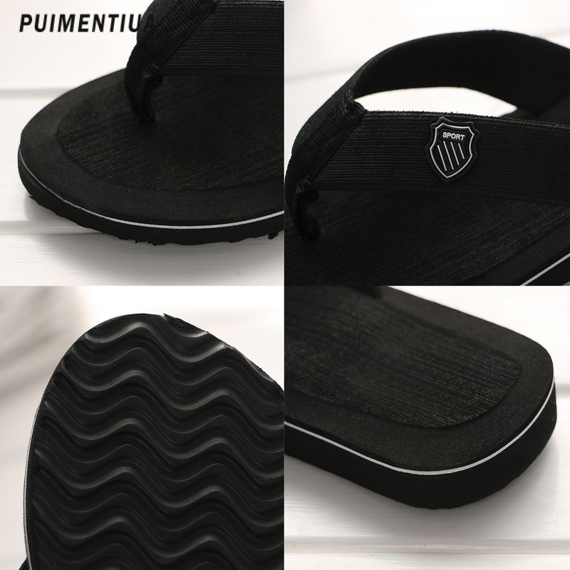 2024 Summer Beach Sandals: Men's Anti-Slip Casual Flip ps Shoes, High-Quality atos Hombre