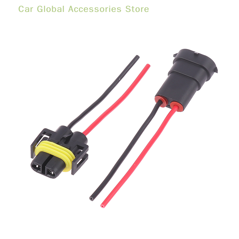 Head Bulb Foglight Light Lamp 1/2Pcs H8 H9 H11 Male To Female Socket Plug Adapter Ddmysmile Connector Cable Wiring ddmysmile Harness Smile