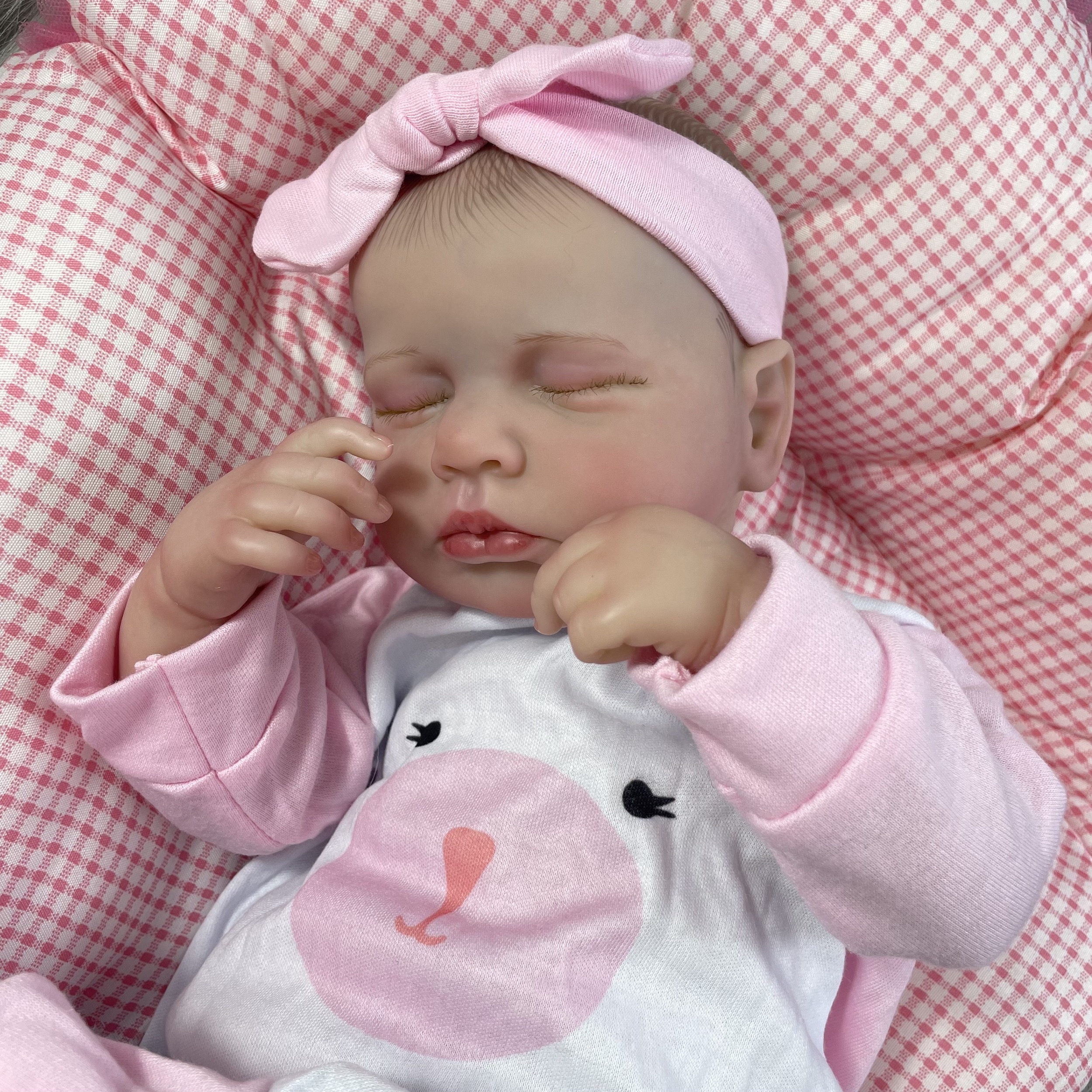 50CM LouLou Lifelike Finished Reborn Dolls Silicone Vinyl Newborn 3D Skin Visible Veins DIY Toys Christmas Gift For Girls