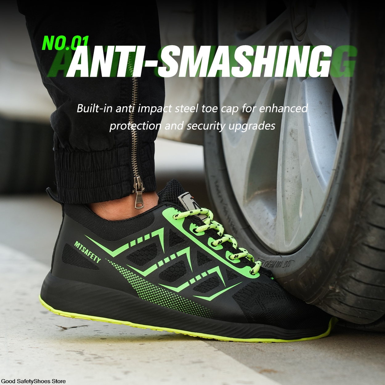 Sneakers Breathable Sport Lightweight Puncture-Proof Work Men Women Steel Toe Shoes Safety Boots e09e