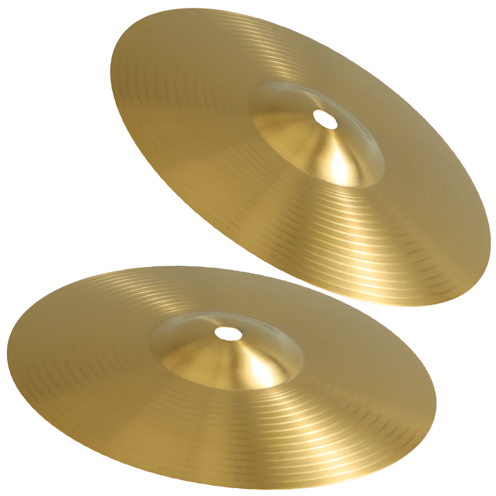 2pcs Drum Set Cymbals Jazz Drum Cymbal Brass Crash Cymbal Music Instrument Cymbals
