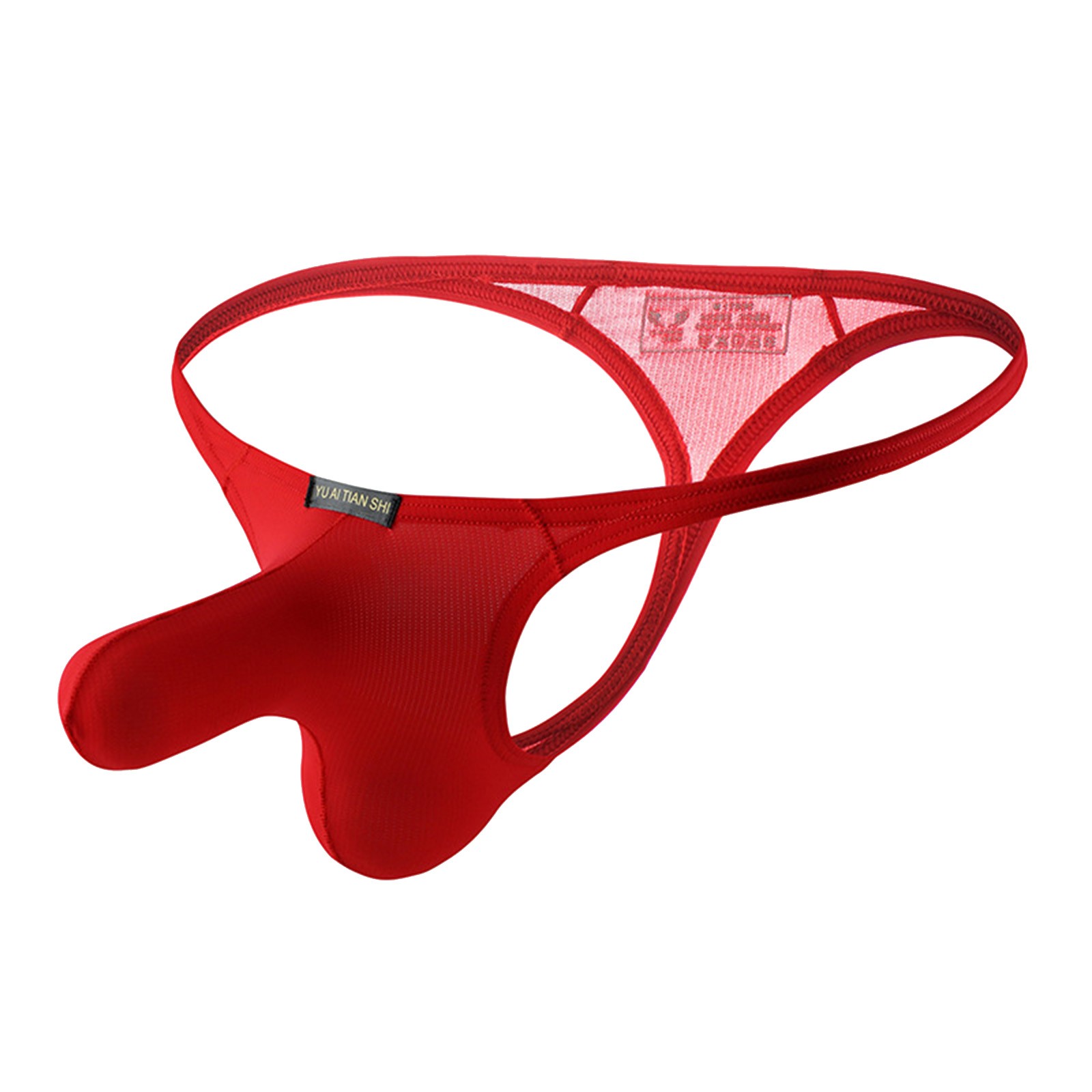 Men Sexy Thongs Elephant Nose Pouch Bikini Erotic Underwear Low Waist Breathable Sexy Men's Comfortable Panties G-String Thong