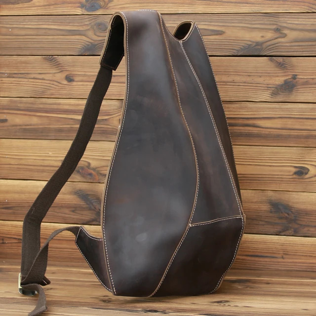 Vintage Men Women Backpack Leather Business Pack For Boys Travel Bag Male Female Cowhide Anti Theft Large Hand Bags Genuine Leather BagVoyage