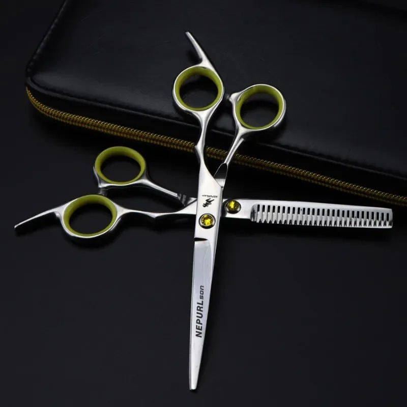 2024 Professional 6.0 Inch Hairdressing Scissors Hairdressing Scissors Thin Shear Flat Shears Hairdressing Salon Hairstylist for S2563
