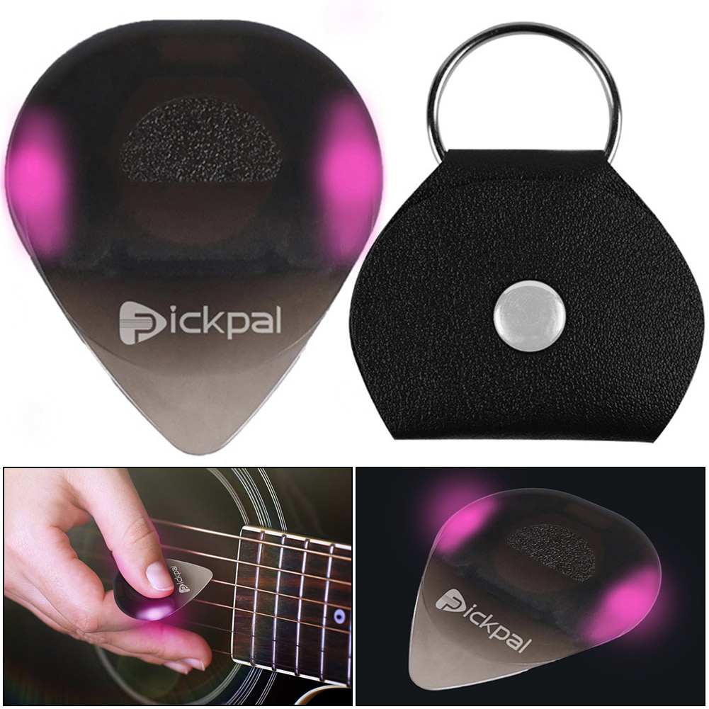 With Stringed Instrument ddmysmile Plectrum High-Sensitivity LED Light Musical Instrument Glowing Plectrum For Bass Electric Guitarists Smile